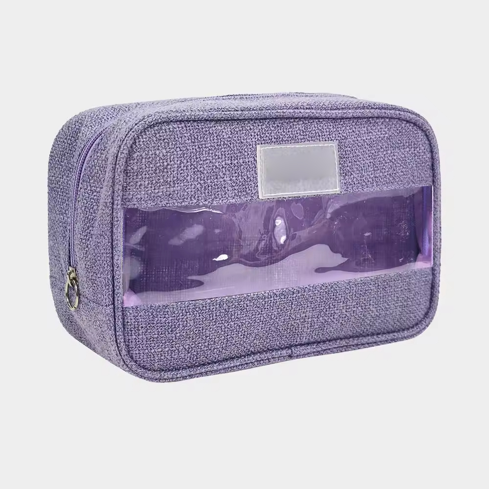 Travel Waterproof Polyester Cosmetic Bag With Zipper