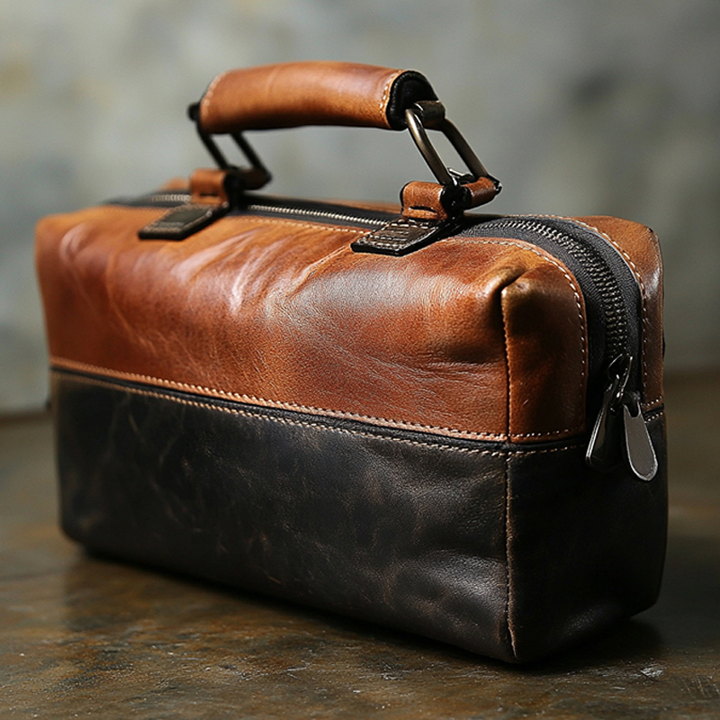 Waterproof Pu Men's Travel Toiletries Cosmetic Bag